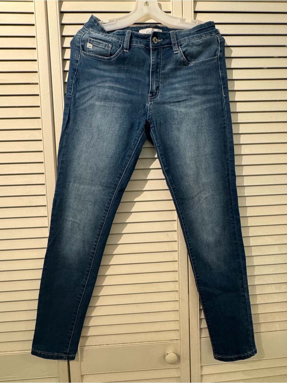 KanCan Women's Skinny Jeans in Dark Blue Wash